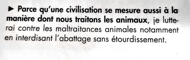 Extrait de la profession de foi électorale de Marine Le Pen avril 2022